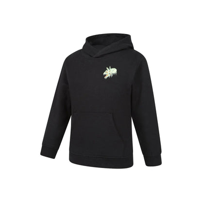 Jet Black - Side - Mountain Warehouse Childrens-Kids Dripping Dino Hoodie