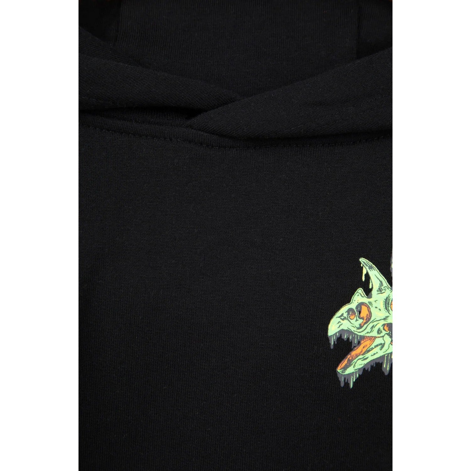 Jet Black - Lifestyle - Mountain Warehouse Childrens-Kids Dripping Dino Hoodie