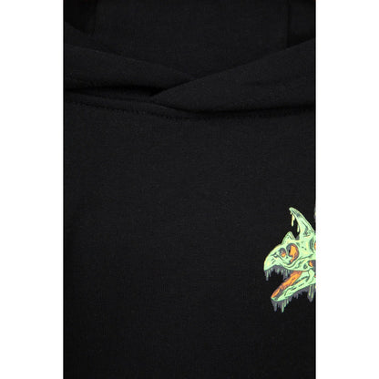 Jet Black - Lifestyle - Mountain Warehouse Childrens-Kids Dripping Dino Hoodie