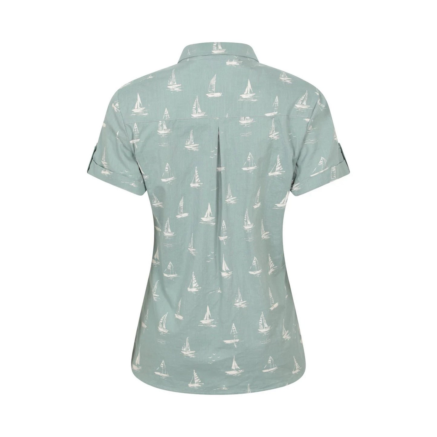 Khaki Green - Back - Mountain Warehouse Womens-Ladies Coconut Sailboat Short-Sleeved Shirt