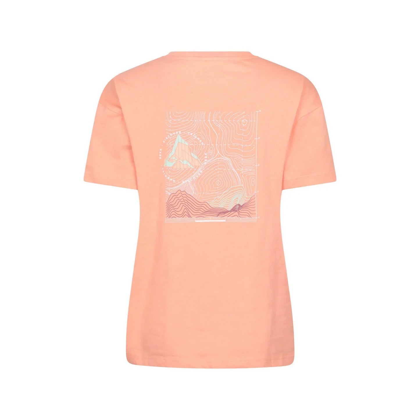 Light Pink - Back - Mountain Warehouse Womens-Ladies Techy Mountain Relaxed Fit T-Shirt