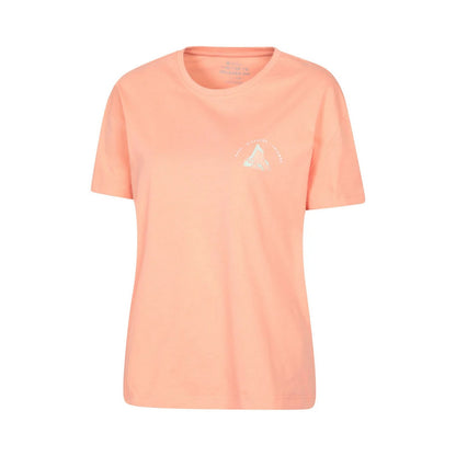 Light Pink - Side - Mountain Warehouse Womens-Ladies Techy Mountain Relaxed Fit T-Shirt