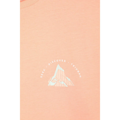 Light Pink - Lifestyle - Mountain Warehouse Womens-Ladies Techy Mountain Relaxed Fit T-Shirt