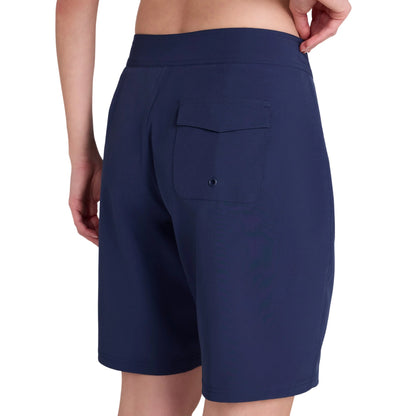 Navy - Back - Animal Womens-Ladies Nora Quick Dry Floral Board Shorts