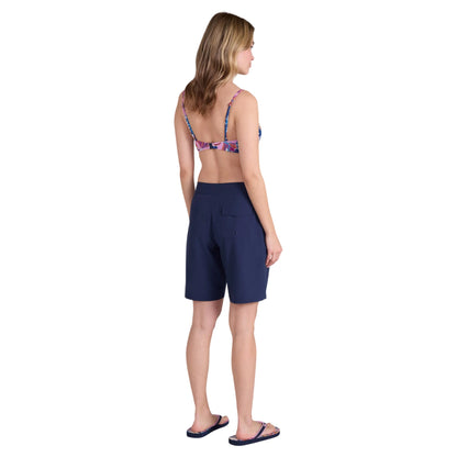 Navy - Lifestyle - Animal Womens-Ladies Nora Quick Dry Floral Board Shorts