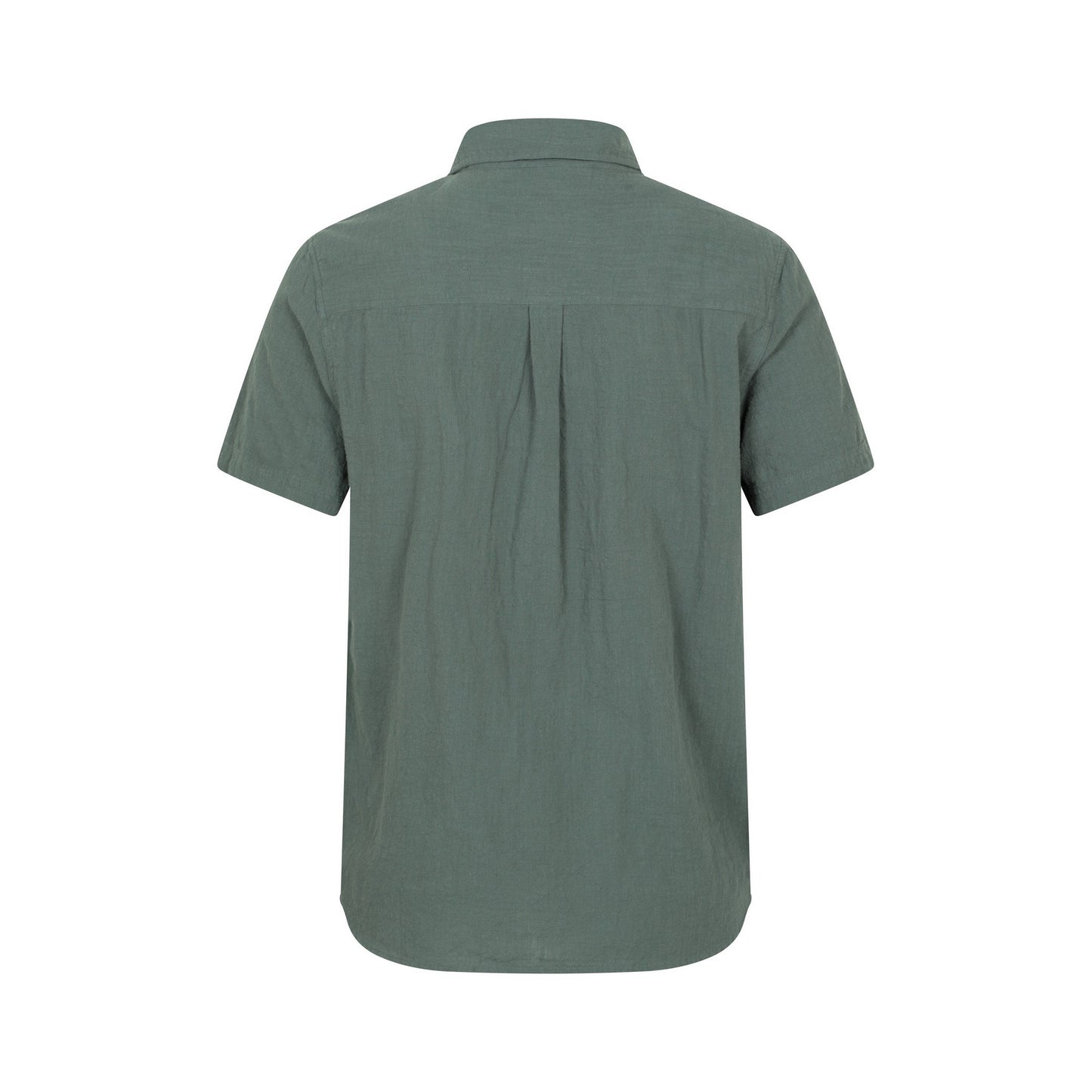 Green - Back - Mountain Warehouse Mens Palm Textured Short-Sleeved Shirt