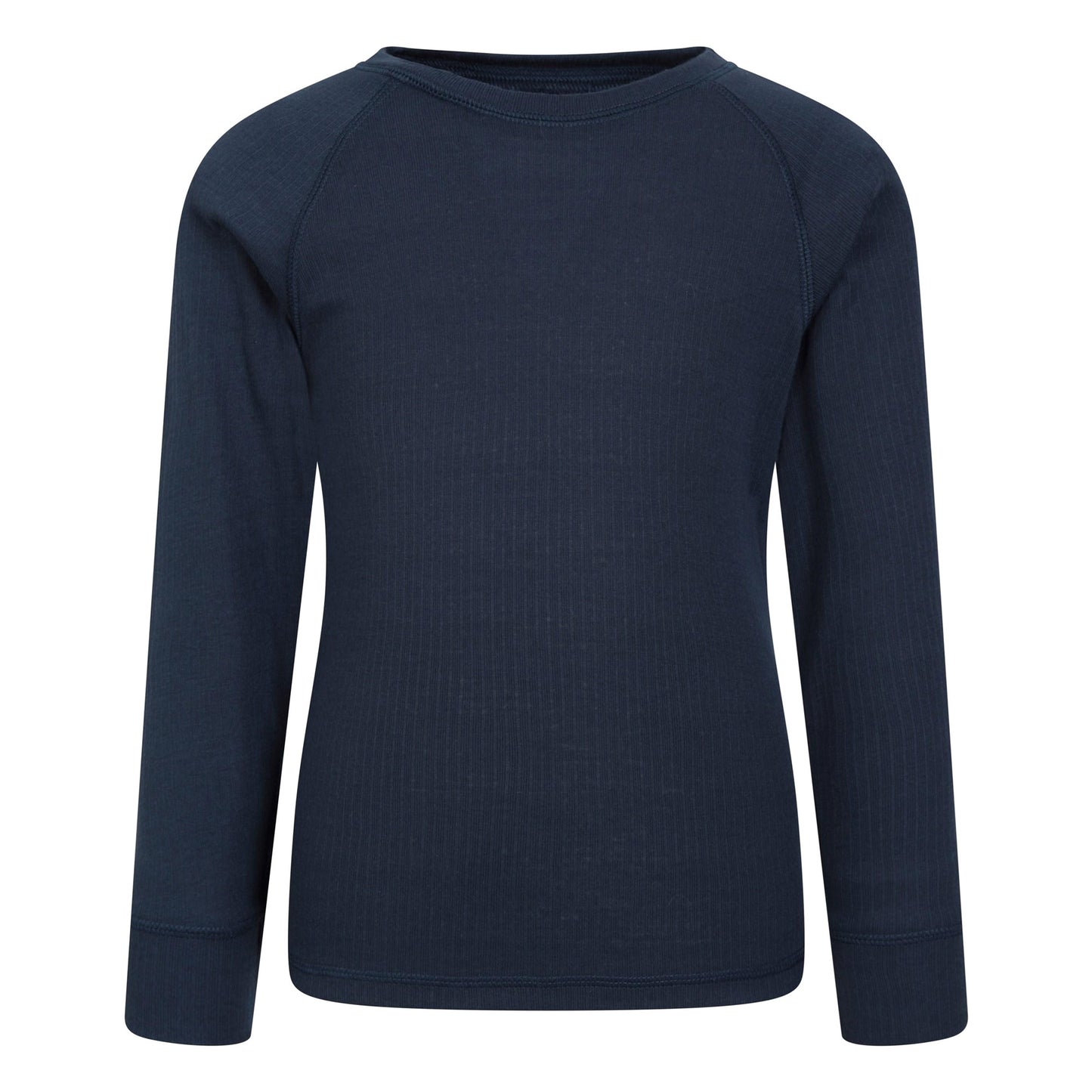 Navy - Front - Mountain Warehouse Childrens-Kids Talus Round Neck Base Layer Top