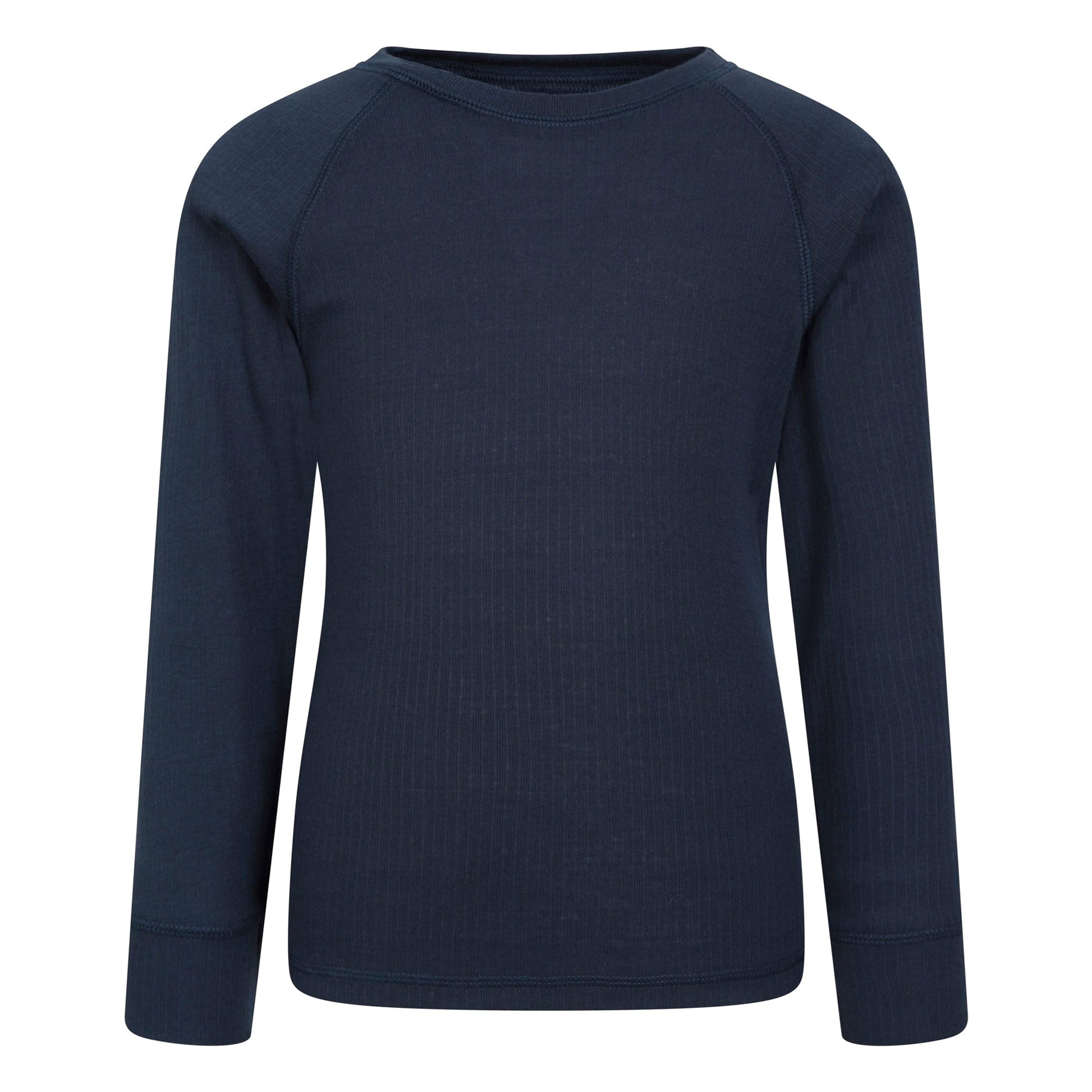 Navy - Front - Mountain Warehouse Childrens-Kids Talus Round Neck Base Layer Top