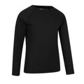 Black - Back - Mountain Warehouse Childrens-Kids Talus Round Neck Base Layer Top