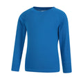 Cobalt - Side - Mountain Warehouse Childrens-Kids Talus Round Neck Base Layer Top