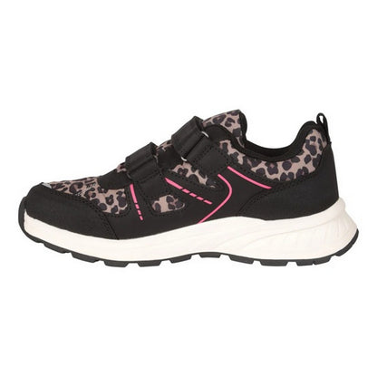 Pink - Side - Mountain Warehouse Childrens-Kids Jupiter Adaptive Leopard Waterproof Trainers