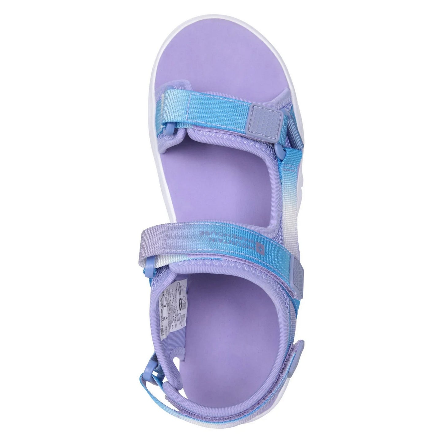 Lilac - Pack Shot - Mountain Warehouse Childrens-Kids Ripple Lightweight Sandals