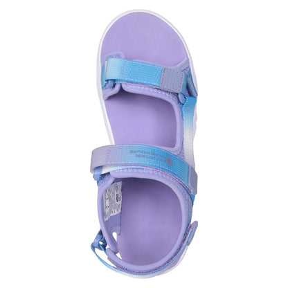 Lilac - Pack Shot - Mountain Warehouse Childrens-Kids Ripple Lightweight Sandals