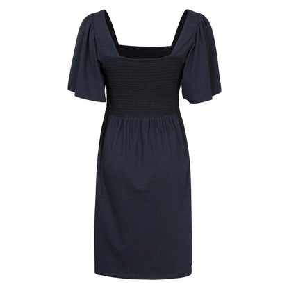 Navy - Back - Mountain Warehouse Womens-Ladies Hydra Shirred Midi Dress