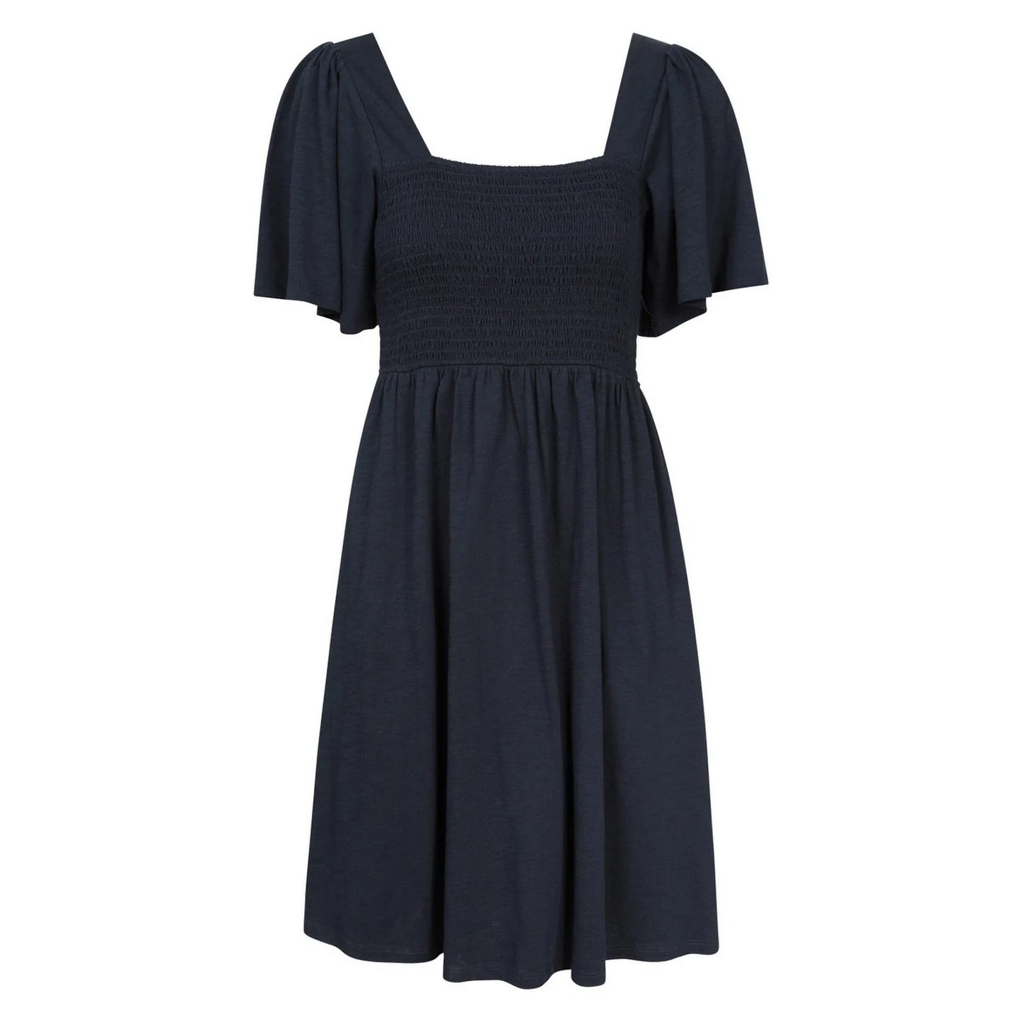 Navy - Front - Mountain Warehouse Womens-Ladies Hydra Shirred Midi Dress