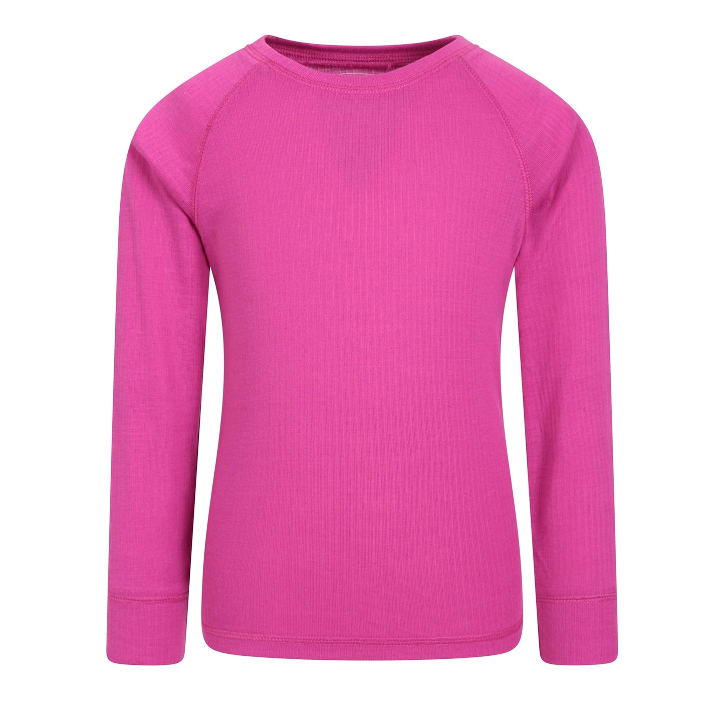 Pink - Front - Mountain Warehouse Childrens-Kids Talus Round Neck Base Layer Top