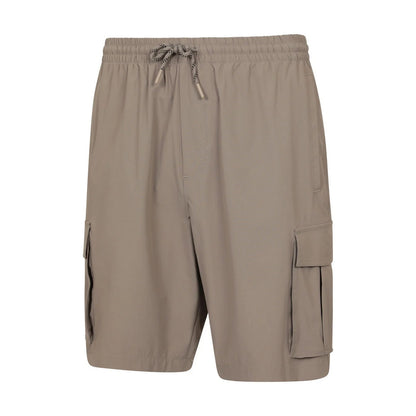 Beige - Side - Mountain Warehouse Mens Everyday Cargo Shorts