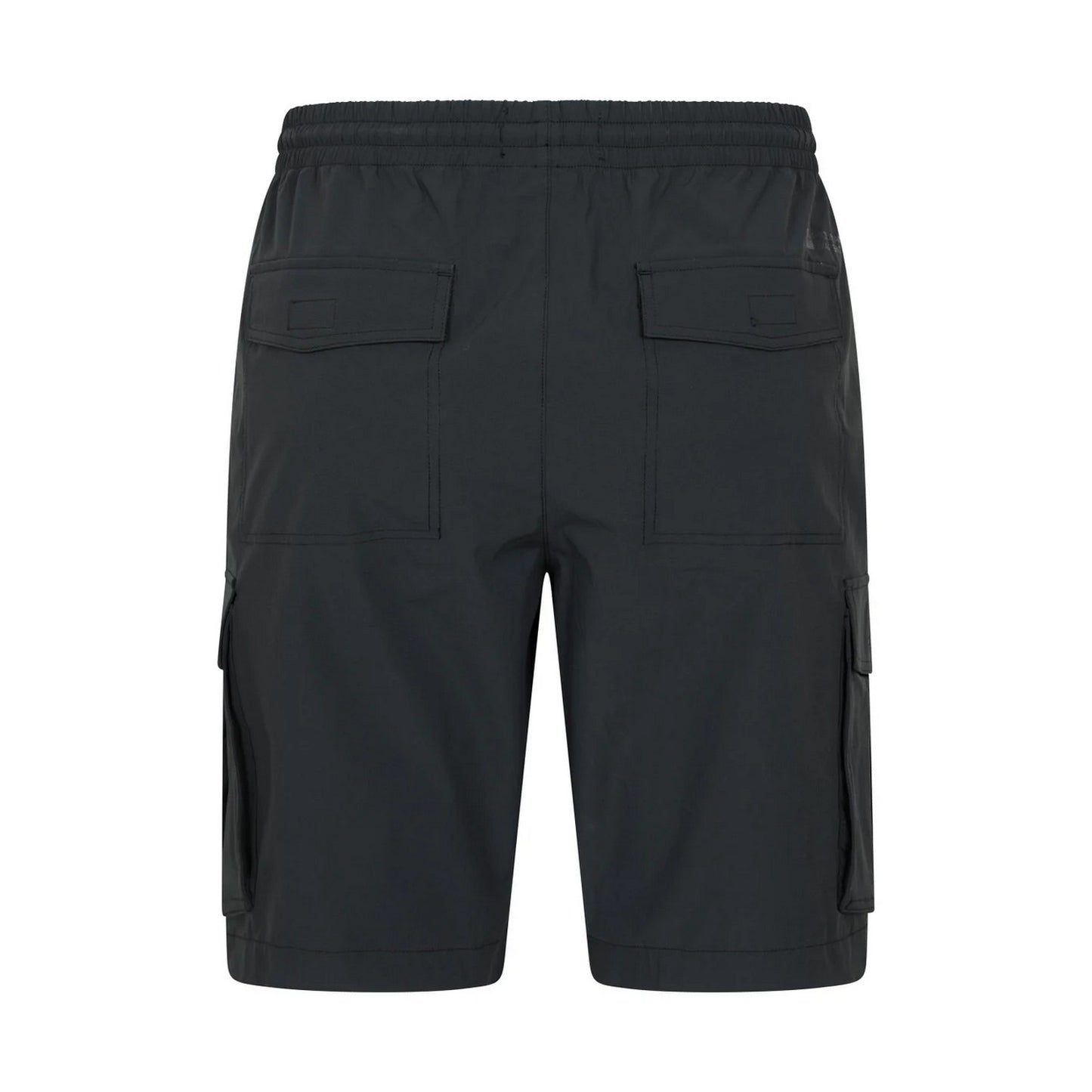 Black - Back - Mountain Warehouse Mens Everyday Cargo Shorts