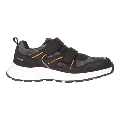 Orange - Front - Mountain Warehouse Childrens-Kids Jupiter Adaptive Camo Waterproof Walking Boots