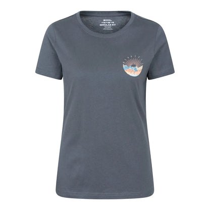 Dark Blue - Front - Mountain Warehouse Womens-Ladies Ben Nevis Organic T-Shirt