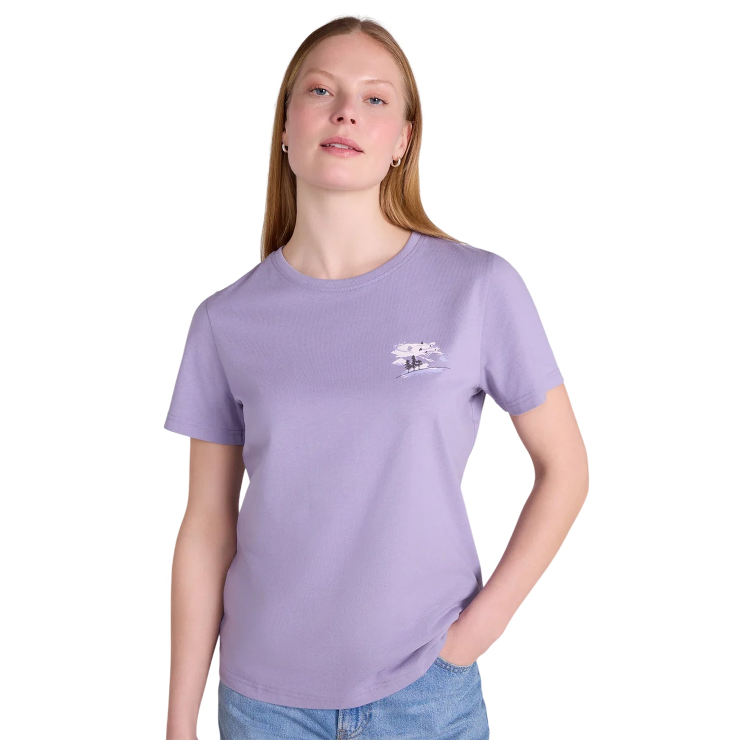 Purple - Side - Mountain Warehouse Womens-Ladies Birds at Dusk T-Shirt