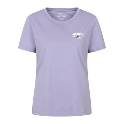 Purple - Front - Mountain Warehouse Womens-Ladies Birds at Dusk T-Shirt
