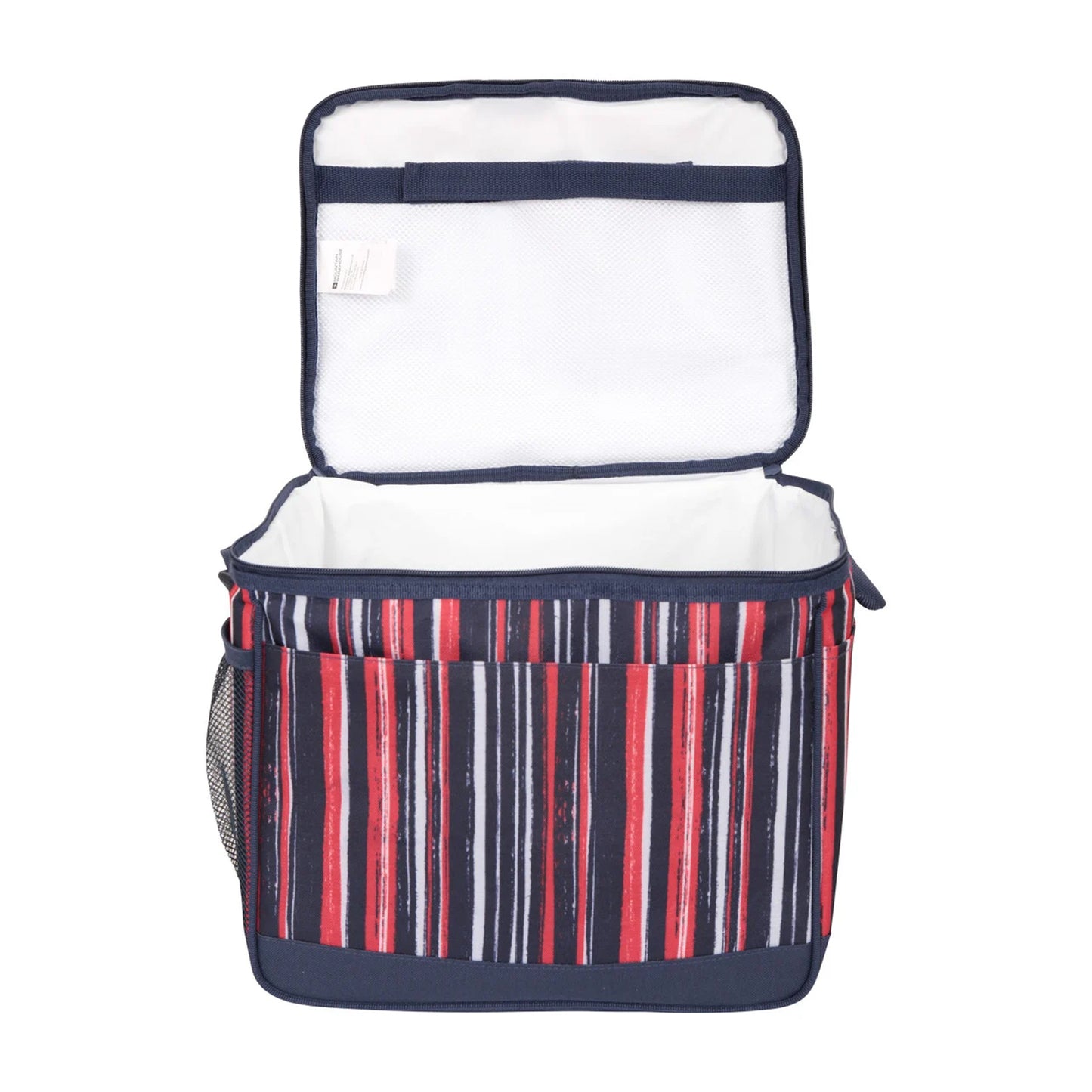 Dark Blue - Side - Mountain Warehouse 25L Striped Cooler Bag