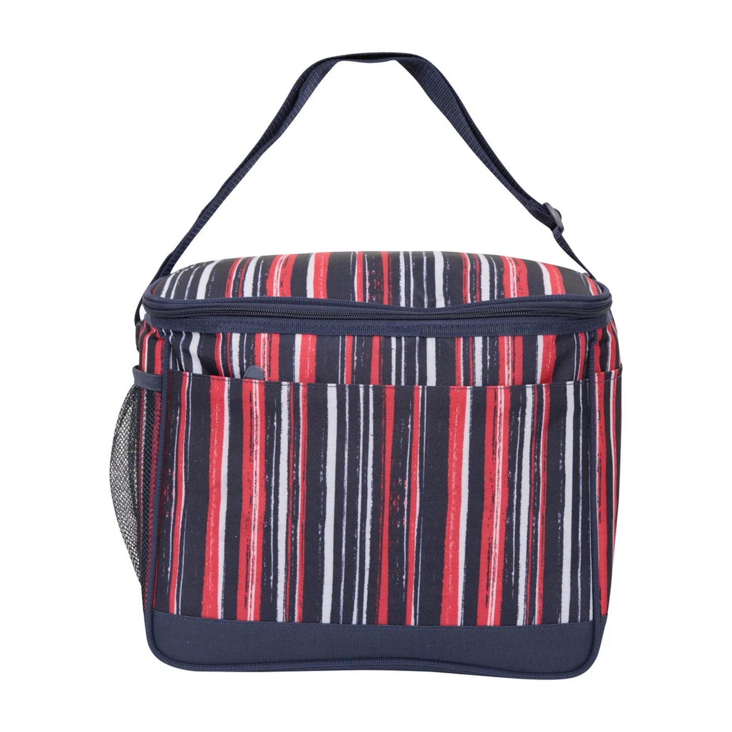 Dark Blue - Front - Mountain Warehouse 25L Striped Cooler Bag