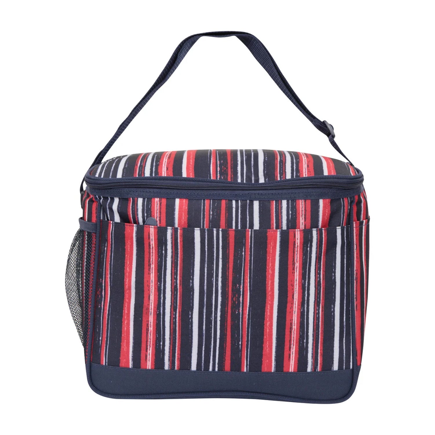 Dark Blue - Front - Mountain Warehouse 25L Striped Cooler Bag