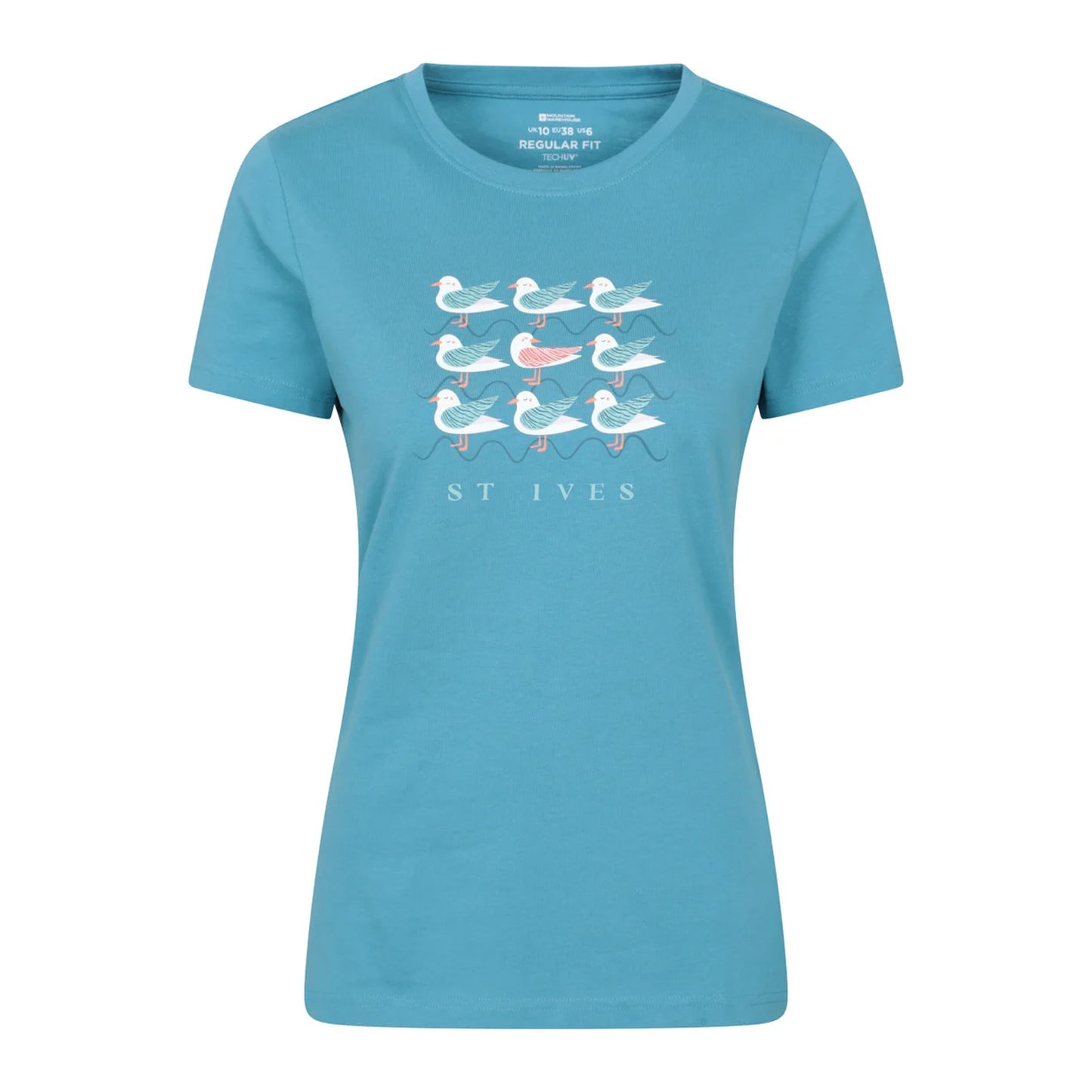 Bright Blue - Front - Mountain Warehouse Womens-Ladies St Ives T-Shirt