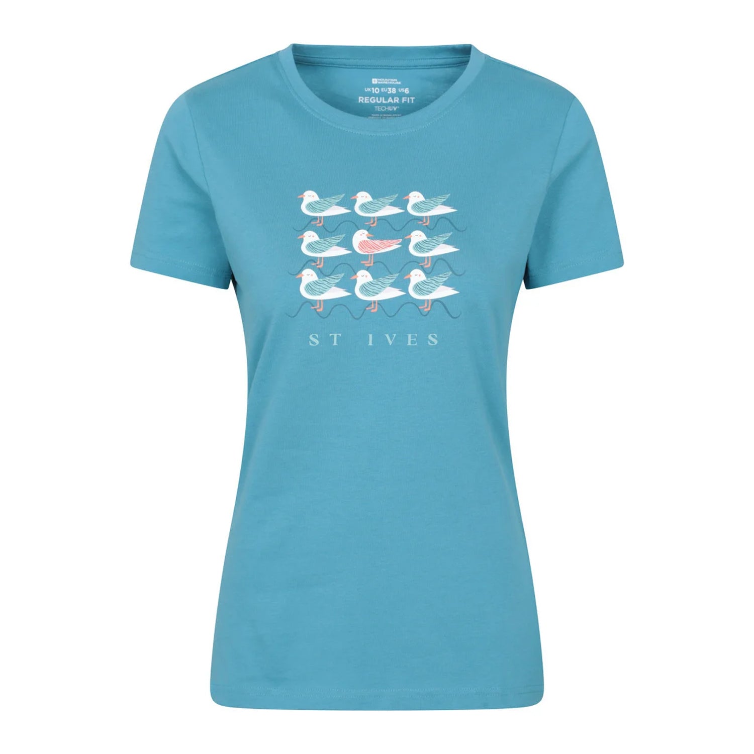Bright Blue - Front - Mountain Warehouse Womens-Ladies St Ives T-Shirt