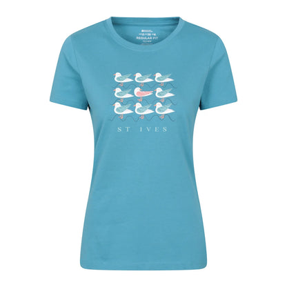 Bright Blue - Front - Mountain Warehouse Womens-Ladies St Ives T-Shirt