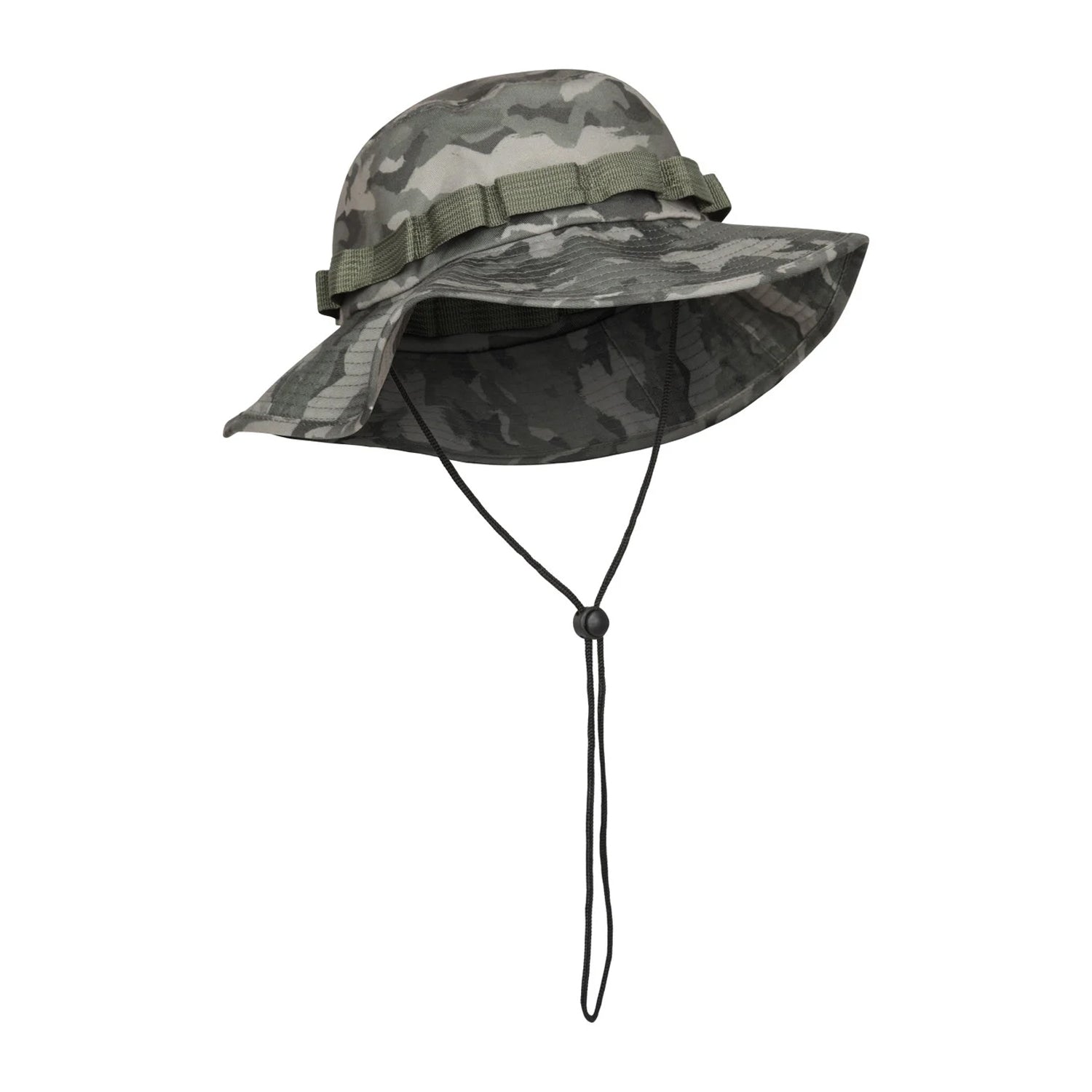 Light Khaki Camo - Front - Mountain Warehouse Mens Camouflage Wide Brim Hat