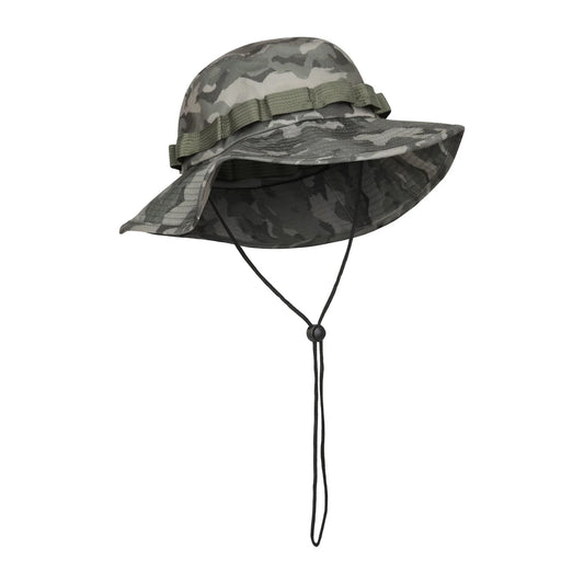 Light Khaki Camo - Front - Mountain Warehouse Mens Camouflage Wide Brim Hat