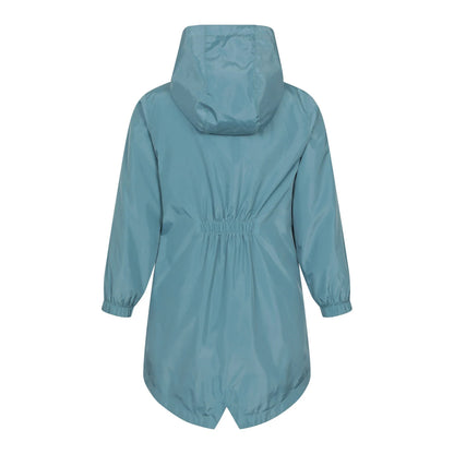 Teal - Back - Mountain Warehouse Childrens-Kids Flo Plain Water Resistant Jacket