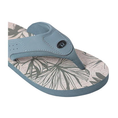 Pale Green - Lifestyle - Animal Mens Jekyl Leaves Logo Flip Flops