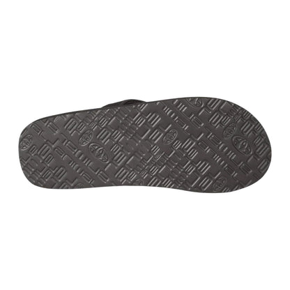Dark Green - Side - Animal Mens Jekyl Leaves Logo Flip Flops