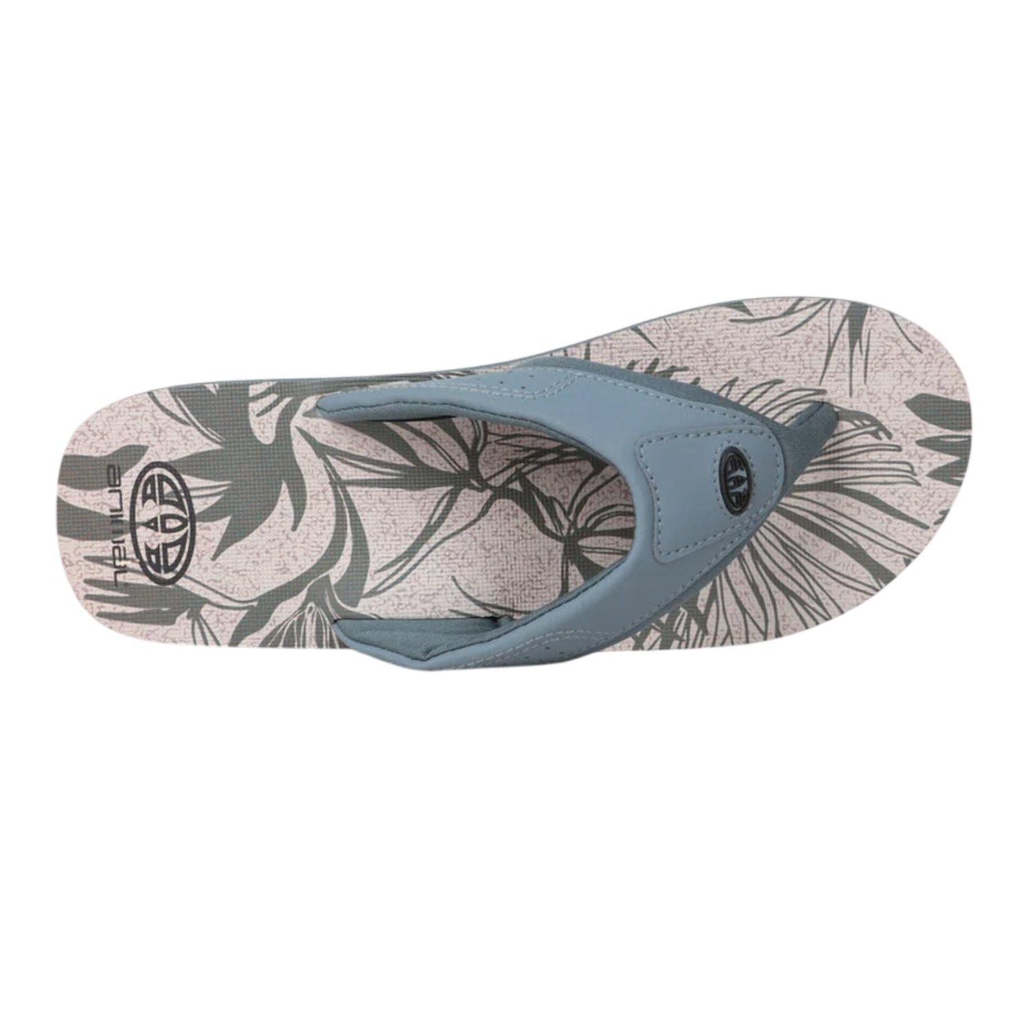 Pale Green - Back - Animal Mens Jekyl Leaves Logo Flip Flops
