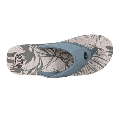 Pale Green - Back - Animal Mens Jekyl Leaves Logo Flip Flops