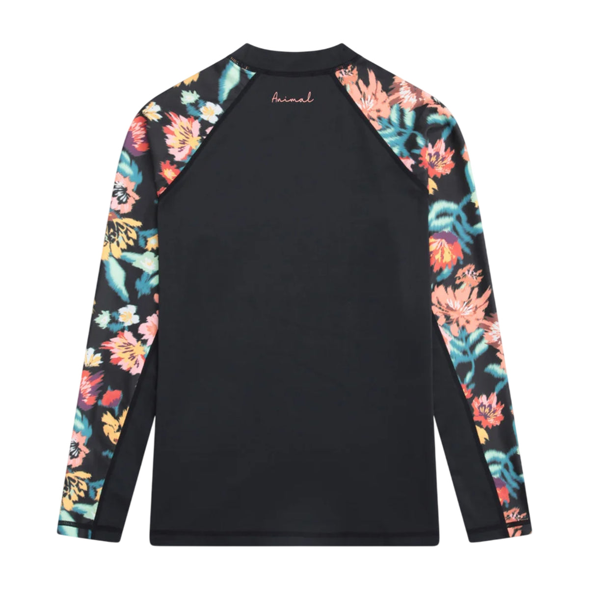 Multicoloured - Back - Animal Womens-Ladies Lillie Floral UPF 50+ Raglan Rash Guard