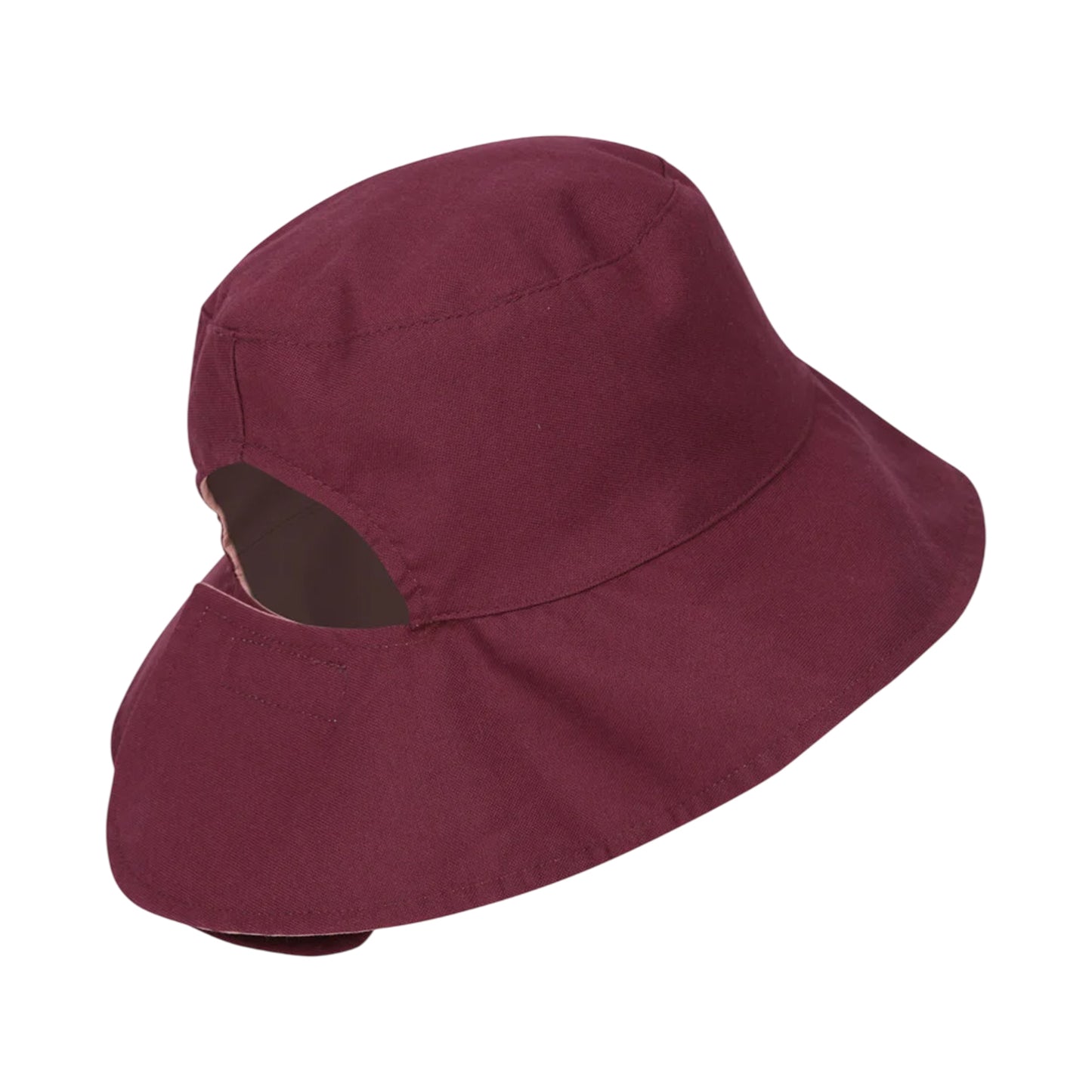 Dusky Purple - Side - Mountain Warehouse Womens-Ladies Plain Reversible Bucket Hat
