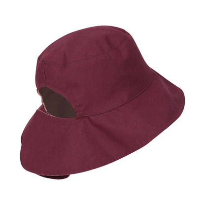 Dusky Purple - Side - Mountain Warehouse Womens-Ladies Plain Reversible Bucket Hat