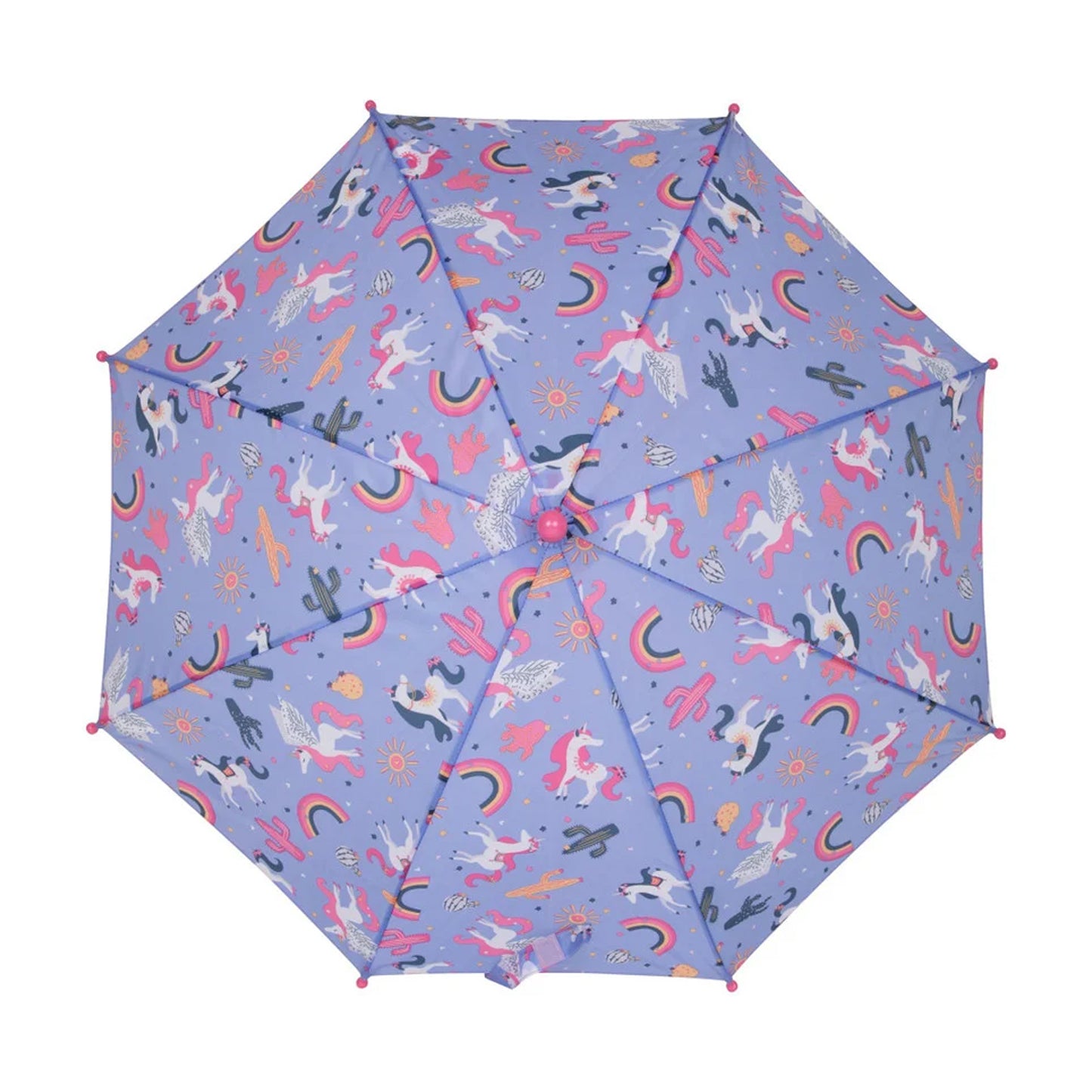 Lilac - Back - Mountain Warehouse Childrens-Kids Unicorn Folding Umbrella