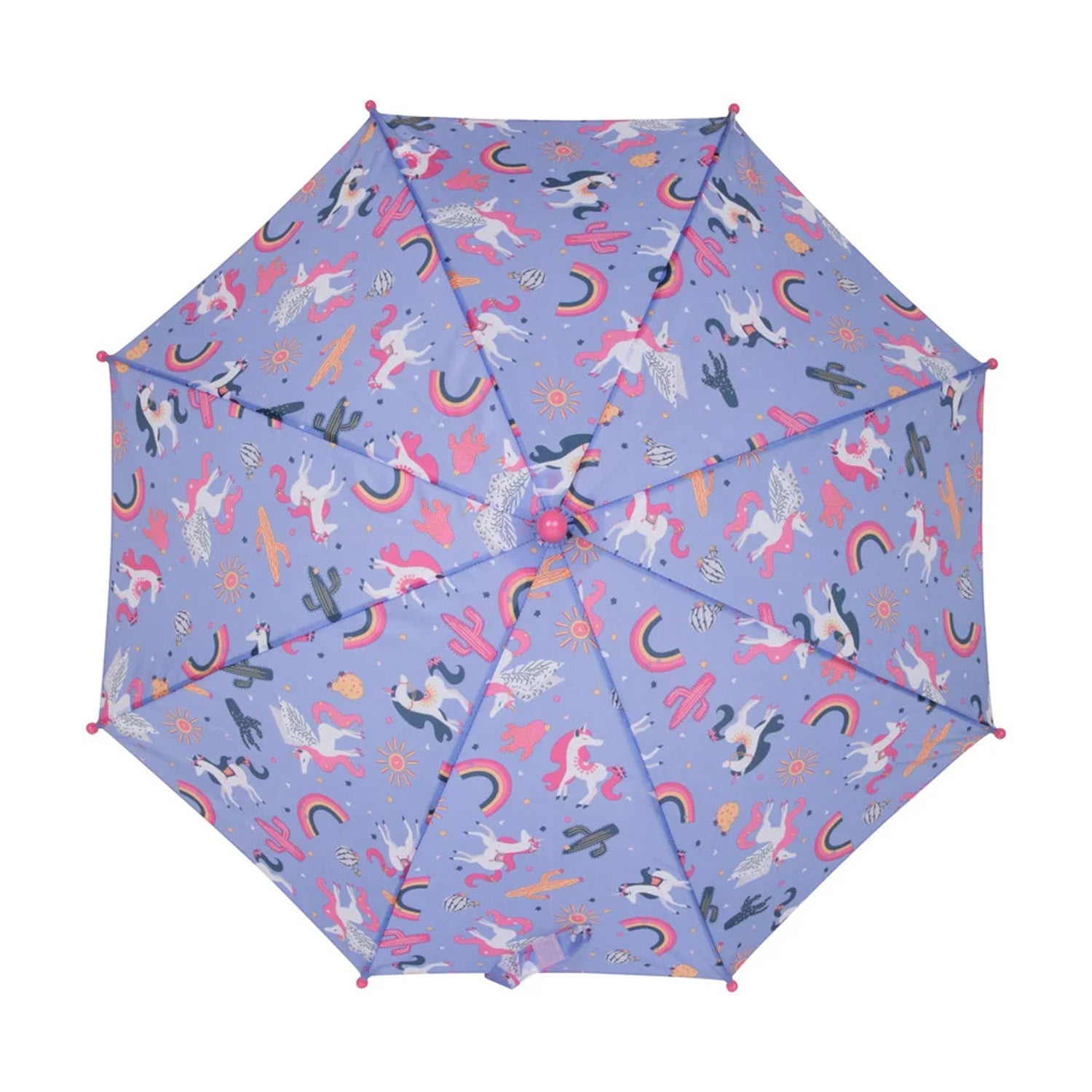 Lilac - Back - Mountain Warehouse Childrens-Kids Unicorn Folding Umbrella