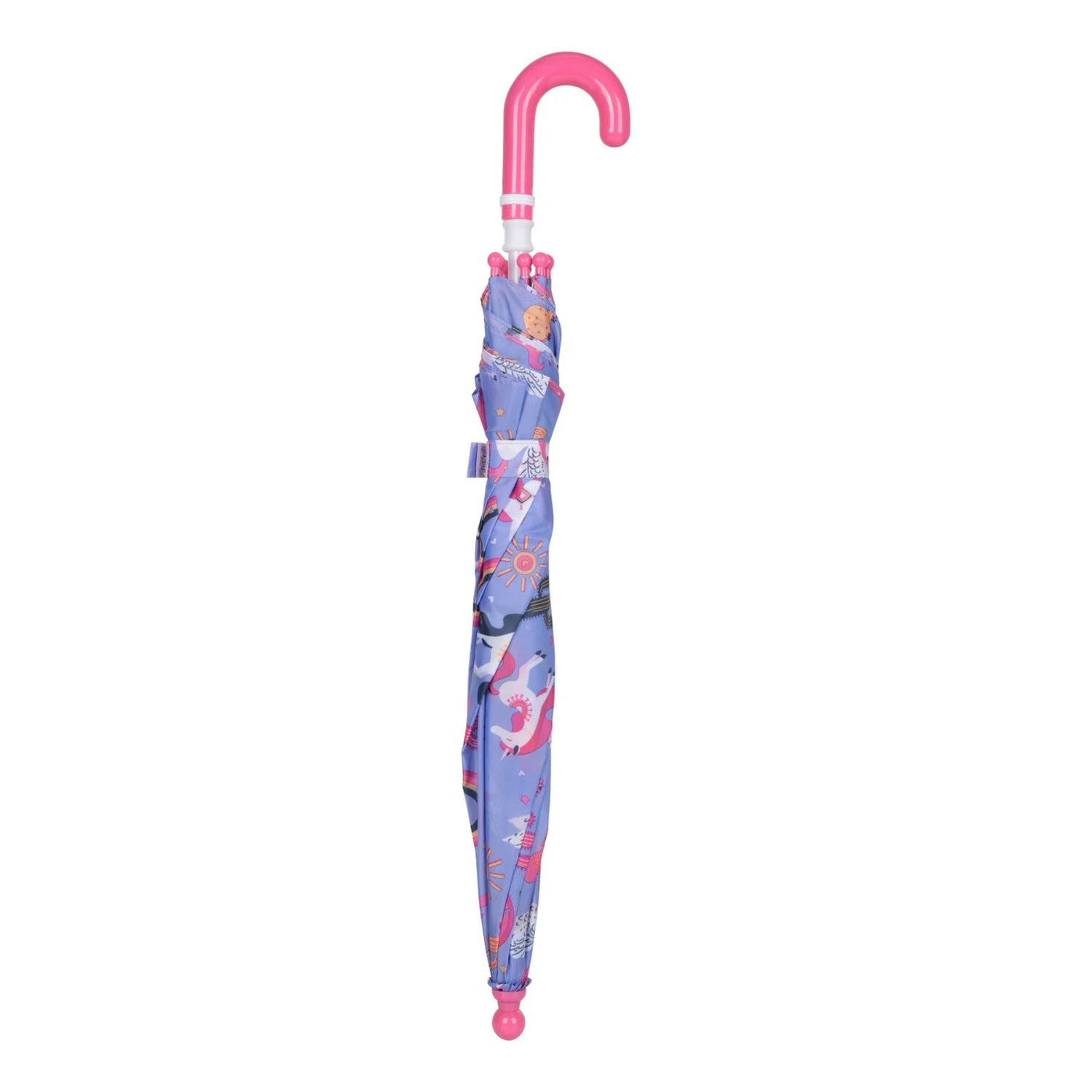 Lilac - Side - Mountain Warehouse Childrens-Kids Unicorn Folding Umbrella