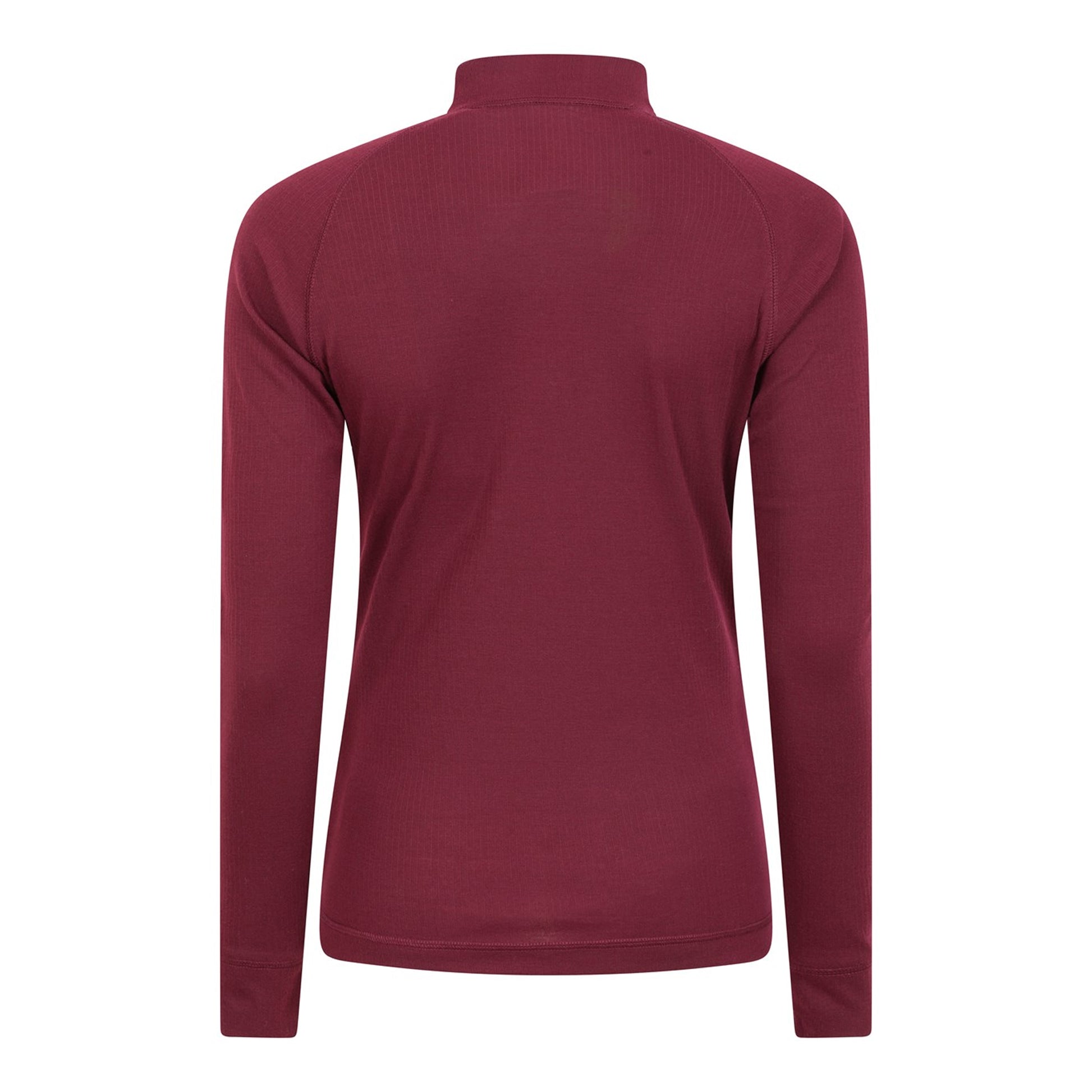Berry - Side - Mountain Warehouse Womens-Ladies Talus Zip Neck Long-Sleeved Thermal Top