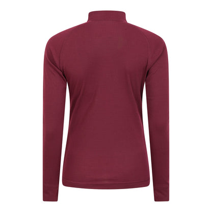 Berry - Side - Mountain Warehouse Womens-Ladies Talus Zip Neck Long-Sleeved Thermal Top