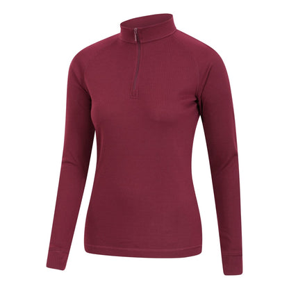 Black - Lifestyle - Mountain Warehouse Womens-Ladies Talus Zip Neck Long-Sleeved Thermal Top