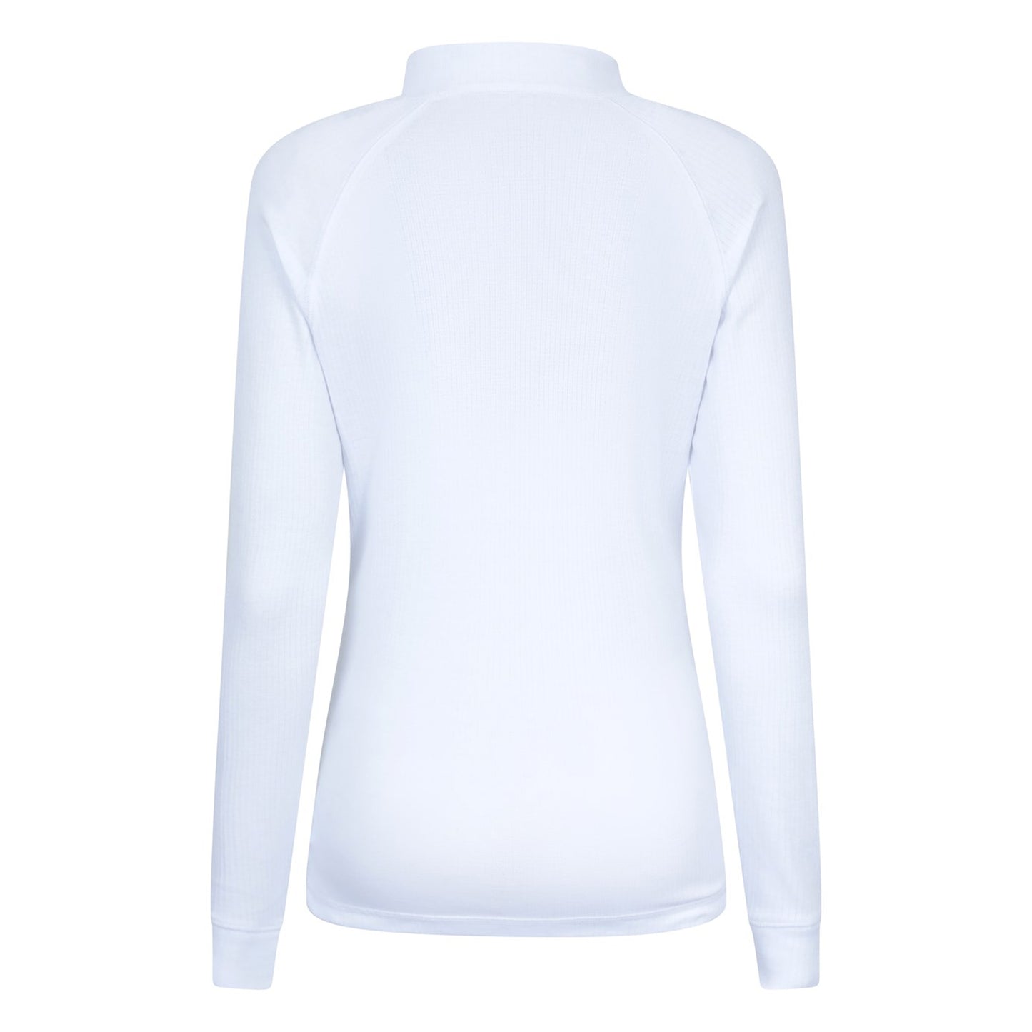White - Side - Mountain Warehouse Womens-Ladies Talus Zip Neck Long-Sleeved Thermal Top