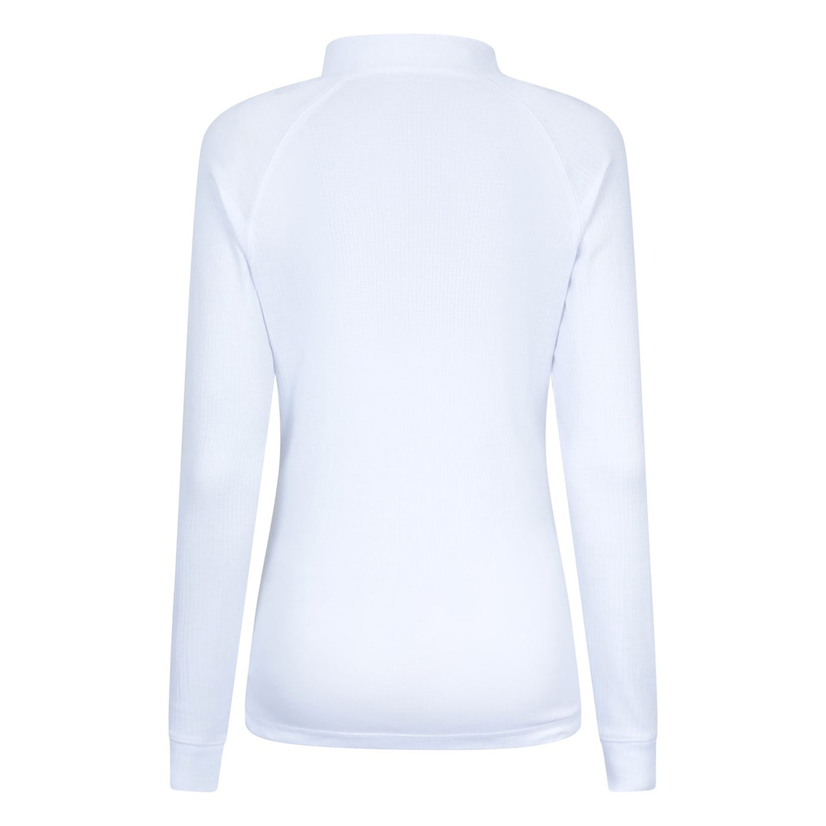 White - Side - Mountain Warehouse Womens-Ladies Talus Zip Neck Long-Sleeved Thermal Top